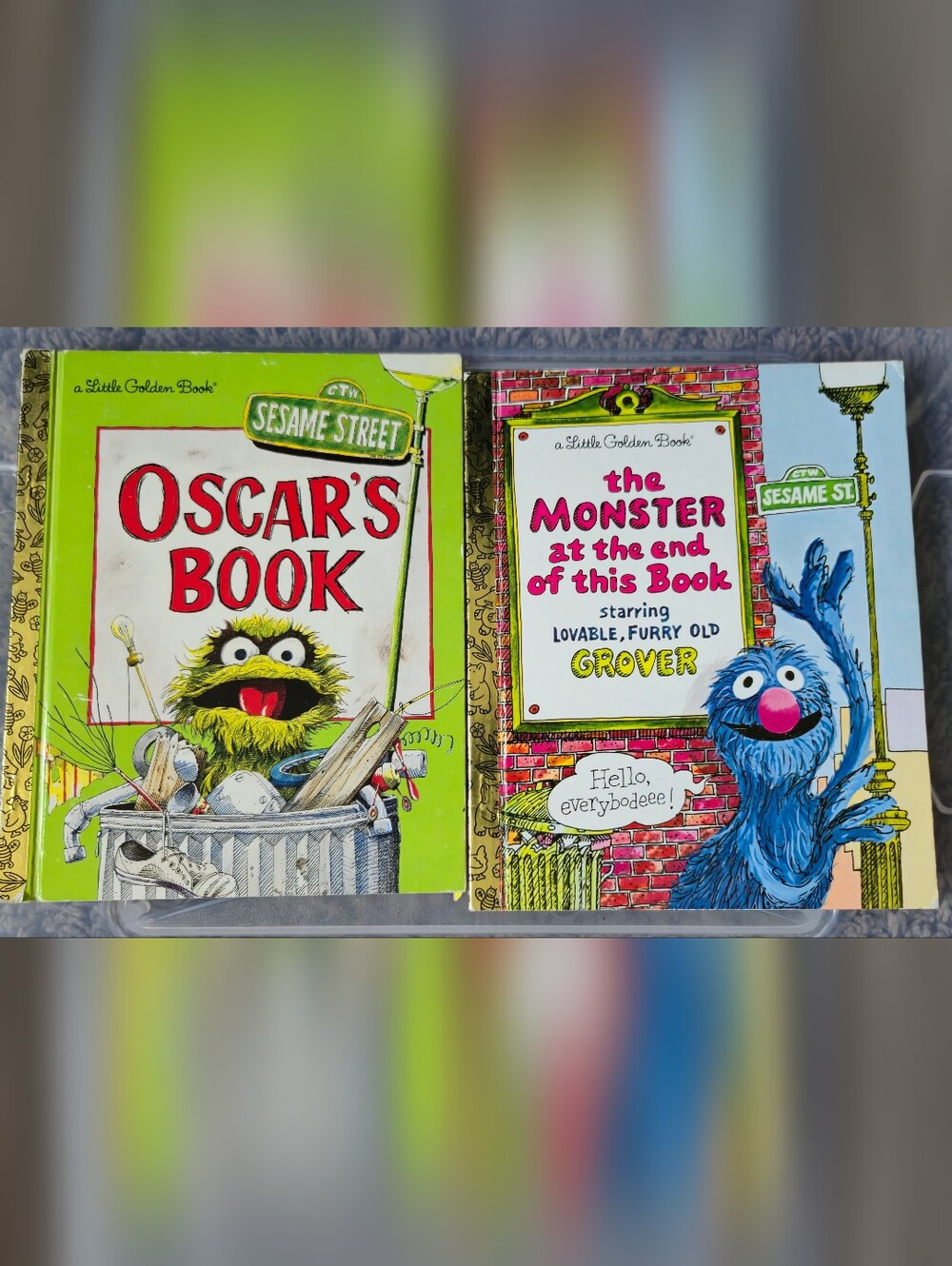 Sesame Street Little Golden Book Set - Oscar & Grover